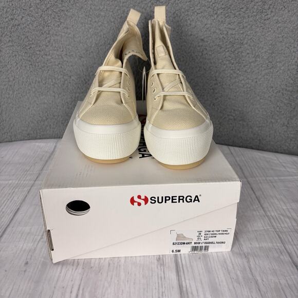 New Superga 2708 High Top platform Sneaker. EU Size 39, Male 6.5 / Women 8 - Picture 3 of 16